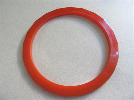 Faceted Orange Bakelite Slice Bracelet Vintage Costume Jewelry