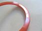 Faceted Orange Bakelite Slice Bracelet Vintage Costume Jewelry