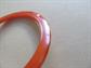 Faceted Orange Bakelite Slice Bracelet Vintage Costume Jewelry