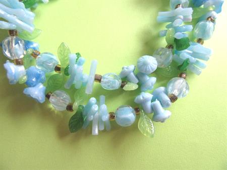 1950's Fruit Salad Necklace Set Hong Kong Never Worn 