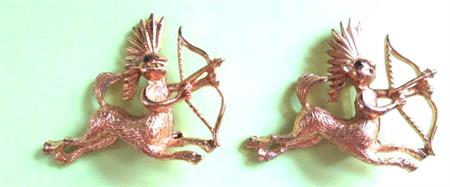 Vintage Centaur Indian Scatter Pins Sagittarius 