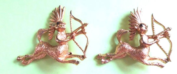 Vintage Centaur Indian Scatter Pins Sagittarius 