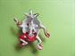 Anthropomorphic Google Eyes Strawberry Pin Googley Figural Vintage Costume Jewelry Fruit