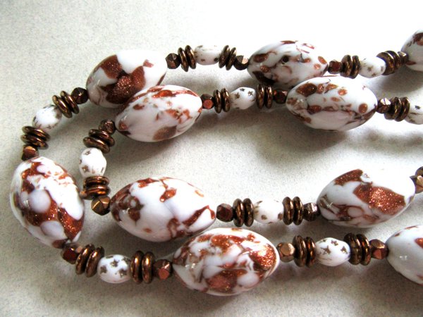 Vintage Venetian Glass Necklace Set 