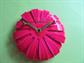 Mod 1960's Pink Flower Pin  2 3/4