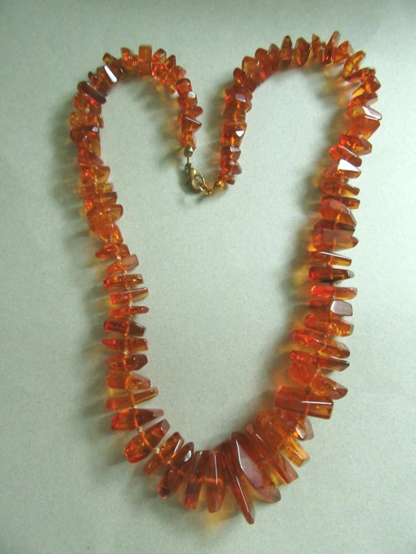 Amber Necklace Was Restrung Vintage  Jewelry