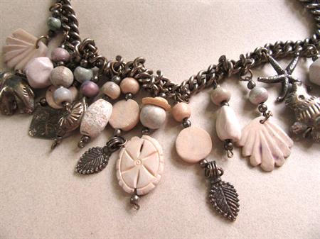 1980's Charm Necklace Fetish Tribal Jewelry