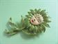 Anthropomorphic Flower Pin JJ Jonette Vintage Costume Jewelry Figural