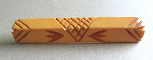 Vintage Bakelite Bar Pin Butterscotch Vintage Jewelry