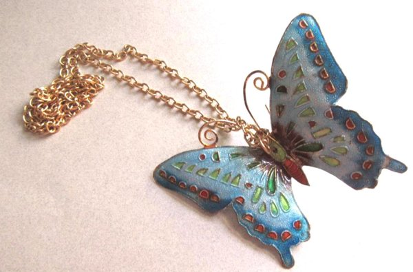 Butterfly Necklace Chinese Export Jewelry Parts