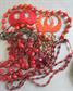 Costume Jewelry Lot Orange  Earrings Necklaces Fall Colors