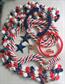 Jewelry Lot Red White Blue Patriotic Hong Kong Necklaces Bangle Bracelet Earrings Costume Jewelry Stars and Stripes USA Flags