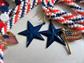 Jewelry Lot Red White Blue Patriotic Hong Kong Necklaces Bangle Bracelet Earrings Costume Jewelry Stars and Stripes USA Flags