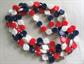 Jewelry Lot Red White Blue Patriotic Hong Kong Necklaces Bangle Bracelet Earrings Costume Jewelry Stars and Stripes USA Flags