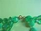 Mod 1960's Long Green Necklace Beads Vintage Costume Jewelry '60's Accessories Go Go Twiggy 