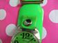 Mod Neon Green Lucerne Wrist Watch Needs Repair AS IS Vintage Accessories '60's Costume 