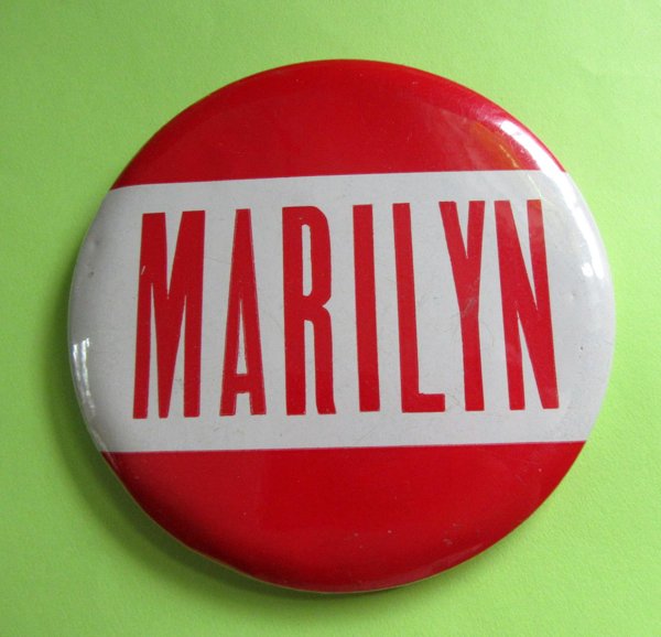 Vintage Marilyn Monroe Button Celebrity Memorabilia