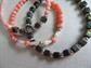 THREE Coral and Hematite Bracelets 7