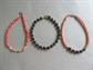 THREE Coral and Hematite Bracelets 7