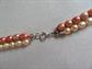 Genuine Freshwater Pearl Necklace Sterling Clasp Fall Colors