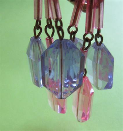 Mod 1960's Lucite Earrings Vintage Jewelry 