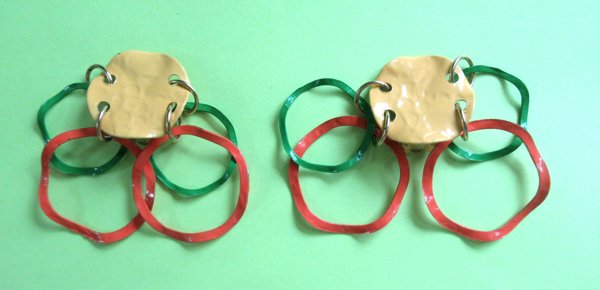 Mod 1960's Earrings Vintage Jewelry 