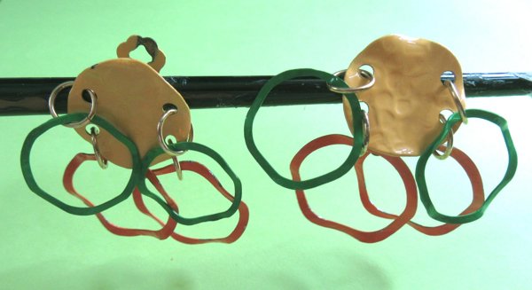 Mod 1960's Earrings Vintage Jewelry 