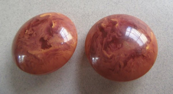 Bakelite Earrings Odd Color Vintage Jewelry 