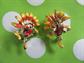 Anthropomorphic Flower Face Pins Happy Sunflowers Vintage Costume Jewelry Scatter Pins Figural