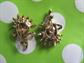 Anthropomorphic Flower Face Pins Happy Sunflowers Vintage Costume Jewelry Scatter Pins Figural