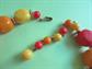 Mod 1960's Citrus Choker Necklace Vintage Costume Jewerly Go Go Twiggy