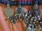 Authentic Afghan Tribal Kuchi Belt Belly Dancer Mirrored Coin Charm and Bells Costume 