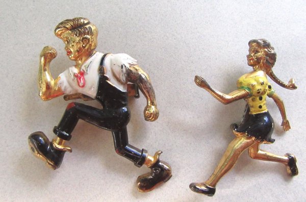 Li'l Abner Daisy Mae Pin Set Comic Strip Memorabilia Dogpatch Al Capp 