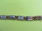 Vintage Bermuda Bracelet Small Wrist Enameled Souvenir Panels 6 1/4