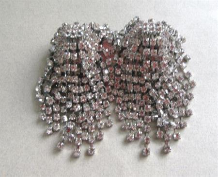 Rhinestone Waterfall Pin Vintage Jewelry 