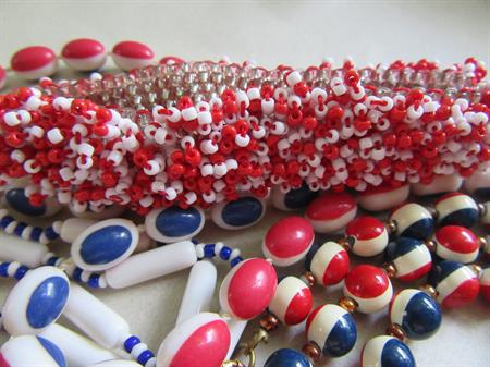 Mod 1960's and Up Jewelry Lot 4th of July