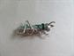 1940's Unsigned Coro ? Grasshopper Pin Vintage Costume Jewelry Figural Bug