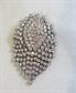 Art Deco Style 1980's Rhinestone Pin Gatsby Accessories Costume Jewelry