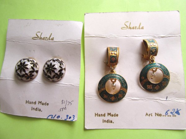Vintage Sharda Earrings India Jewelry