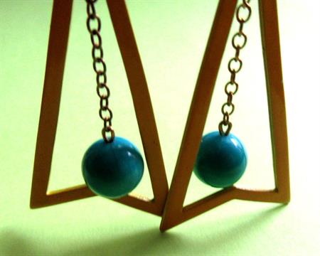 Mod 1960's Earrings Vintage Jewelry