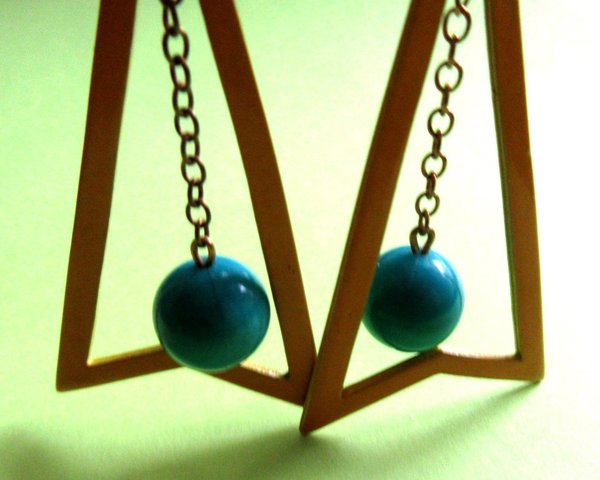 Mod 1960's Earrings Vintage Jewelry