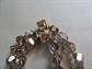 Vintage 1950's Copper Crystal Bracelet Smaller Wrist  7