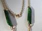 Bakelite Creamed Spinach Necklace Mid Century Vintage Costume Jewelry 1950's Accessories