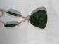 Bakelite Creamed Spinach Necklace Mid Century Vintage Costume Jewelry 1950's Accessories