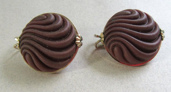 Czech Glass Hillcraft Earrings Castlecraft Vintage Jewelry 