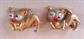 Anthropomorphic Google Eyes Cat Scatter Pins Googly Figural Vintage Costume Jewelry