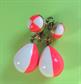 Crown Trifari Mod 1960s Lucite Earrings Orange and White Signed Costume Jewelry