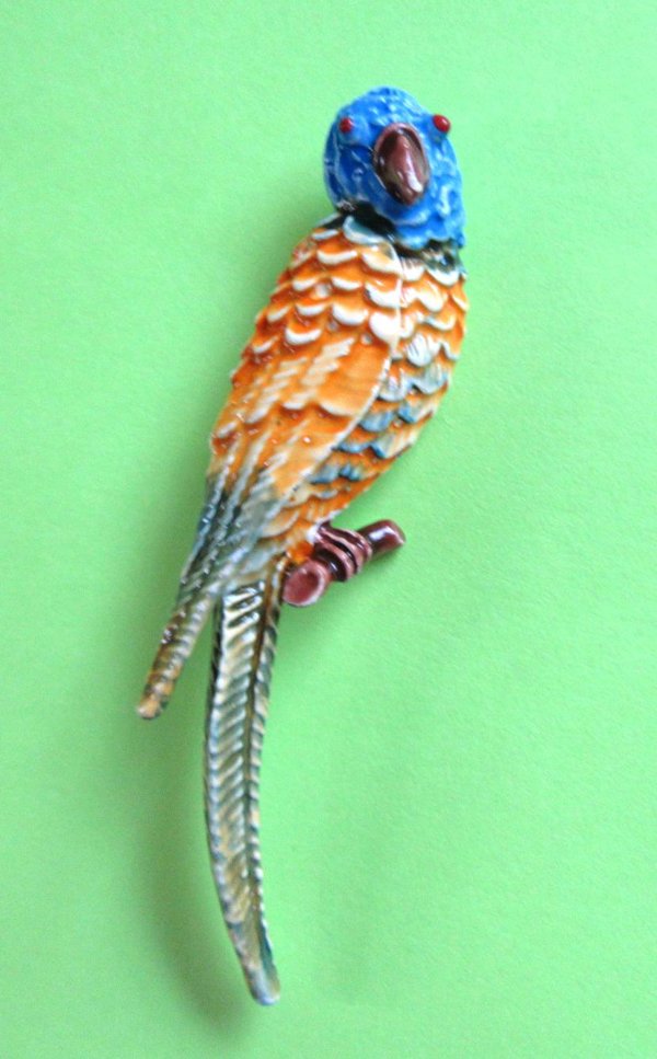 Vintage Parrot Pin 