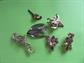 Vintage Bird Pin Lot Figural Costume Jewelry Tropical Birds Birding Birder Scatter Pins Coro