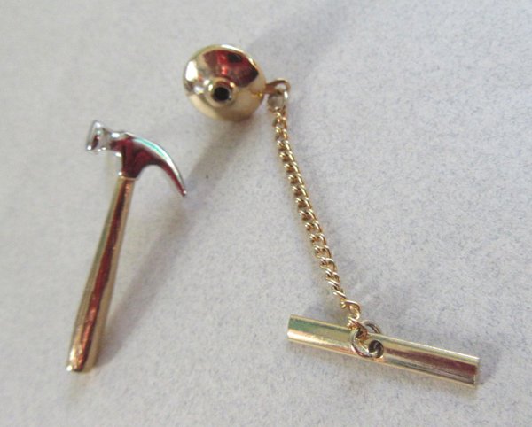 Vintage Hammer Tie Tac Mens Jewelry 
